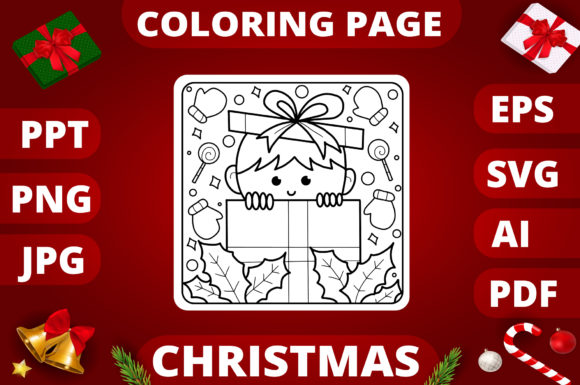 A Brand Designer's Review of Christmas Coloring Page for Kids 21 Graphics