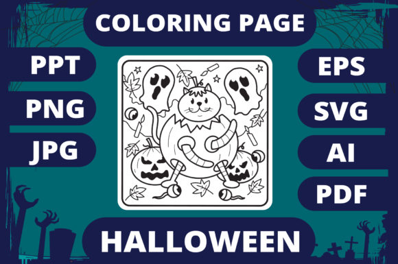 A Crafter's Review of Halloween Coloring Page for Kids 17 V2 Graphics