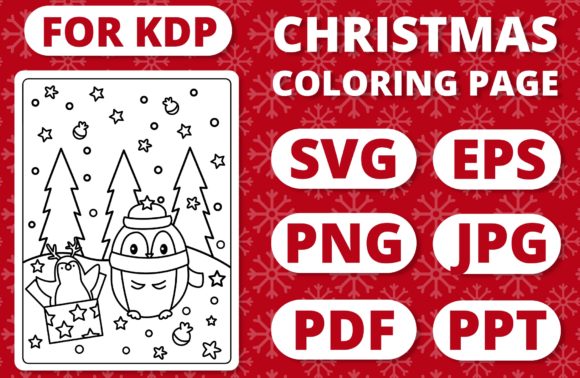 A Design Publisher's Review of KDP Christmas Coloring Page Graphics