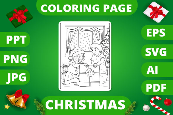 A Designer's Review: Christmas Coloring Page for Kids 10 V2 for Local Branding