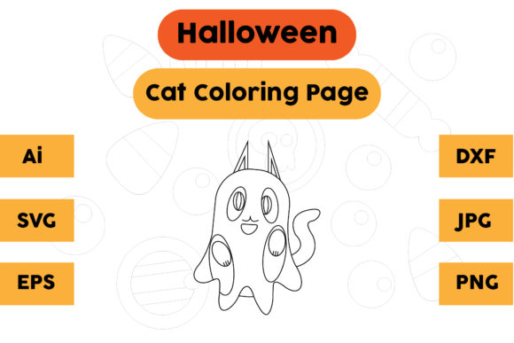 A Halloween Cat Graphic for Creative Marketing