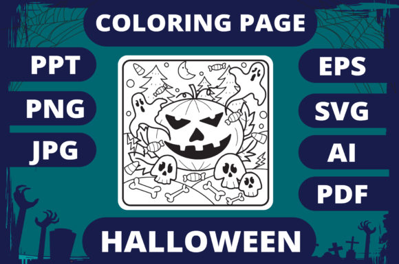 A Halloween Coloring Page Review for Business Branding & Graphics