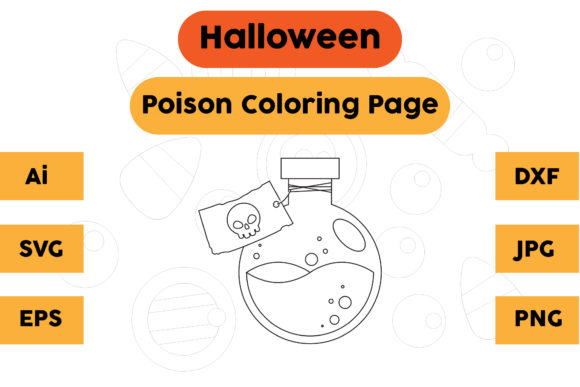 A Practical Review of Halloween Coloring Page Poison 13 Graphics