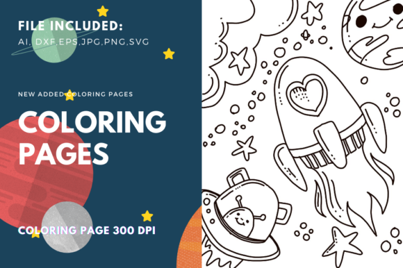 A Professional Review of the Space Ship Coloring Book KDP Graphics