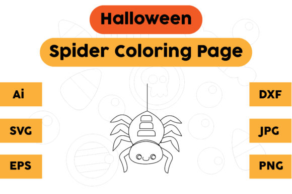 A Versatile Halloween Spider Graphic for Digital Products