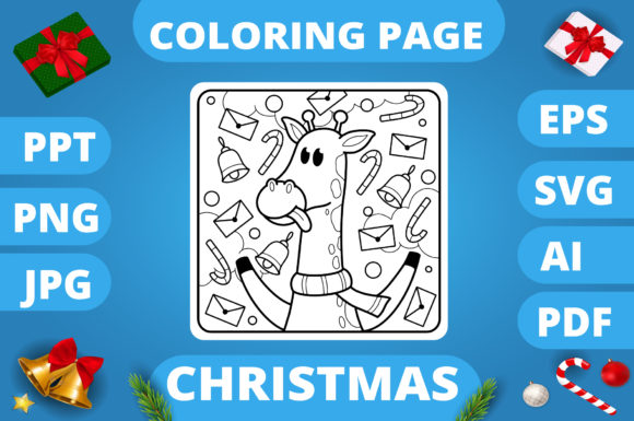 Christmas Coloring Page for Kids 28 V3 Review for Graphic Sellers