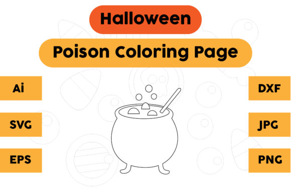 Evaluating Halloween Poison 05 Graphics for Commercial Coloring Pages