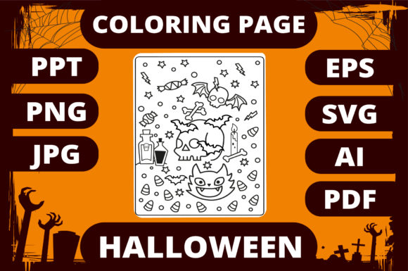 Halloween Coloring Page for Kids 24: A Publishing Asset Review