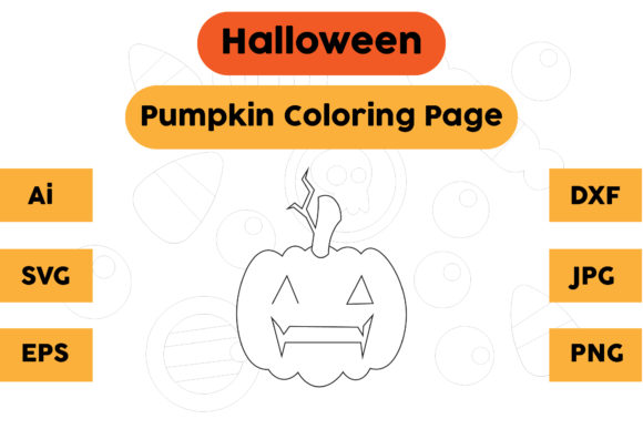 How Halloween Coloring Page - Pumpkin 02 Graphic Supports Brand Identity