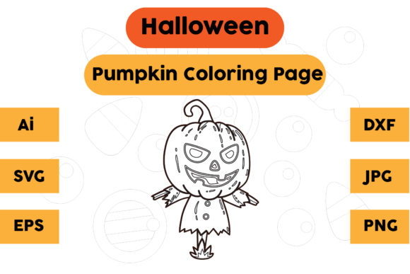 Pumpkin 23 Halloween Coloring Page: A Versatile Graphics Asset