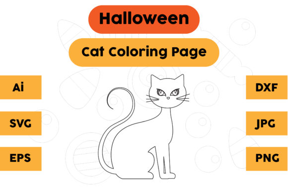 Why Halloween Coloring Page - Cat 13 Works for Bloggers & Creators